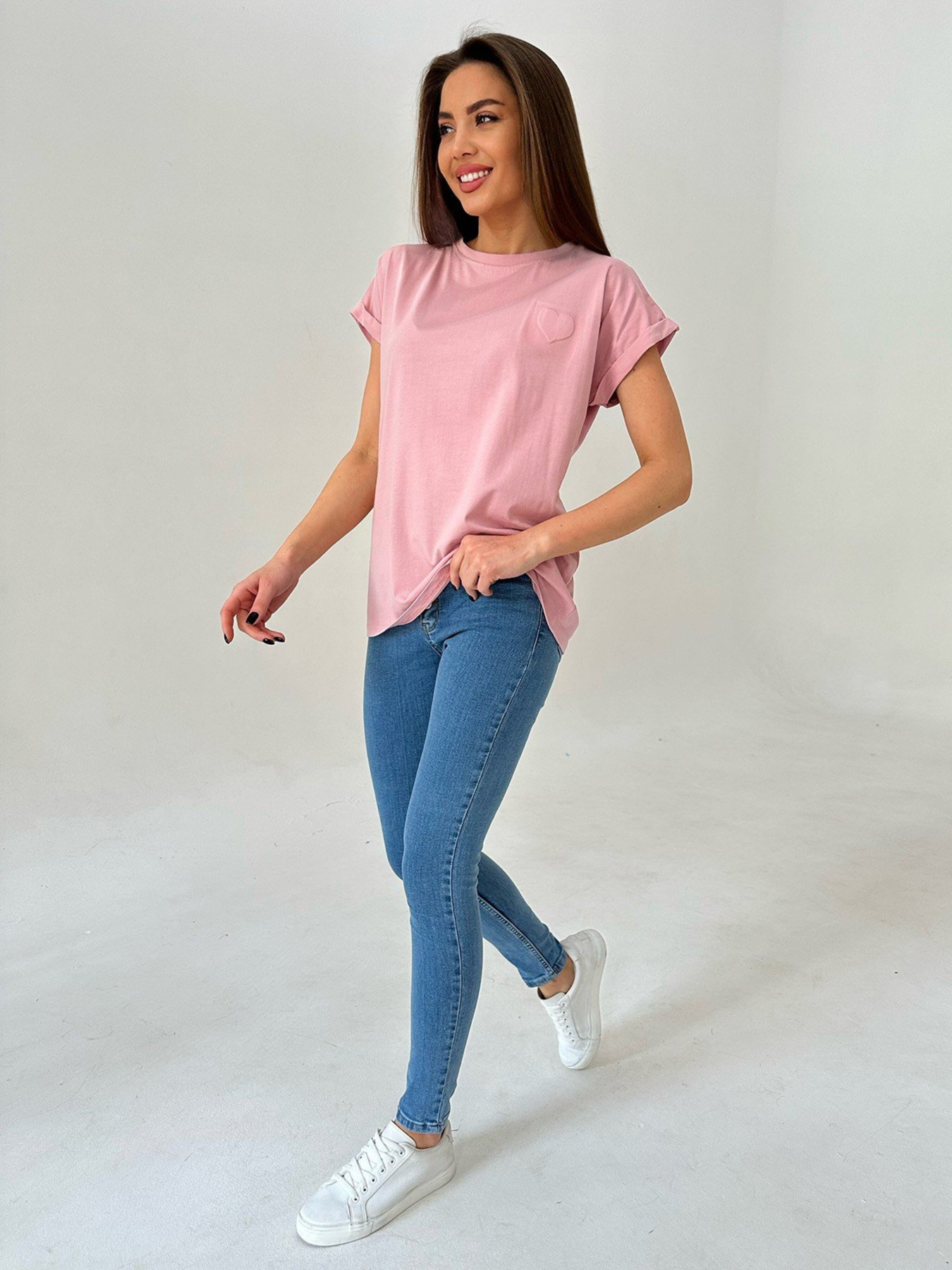 Футболка ISSA Plus модель WN20-457_pink Фото