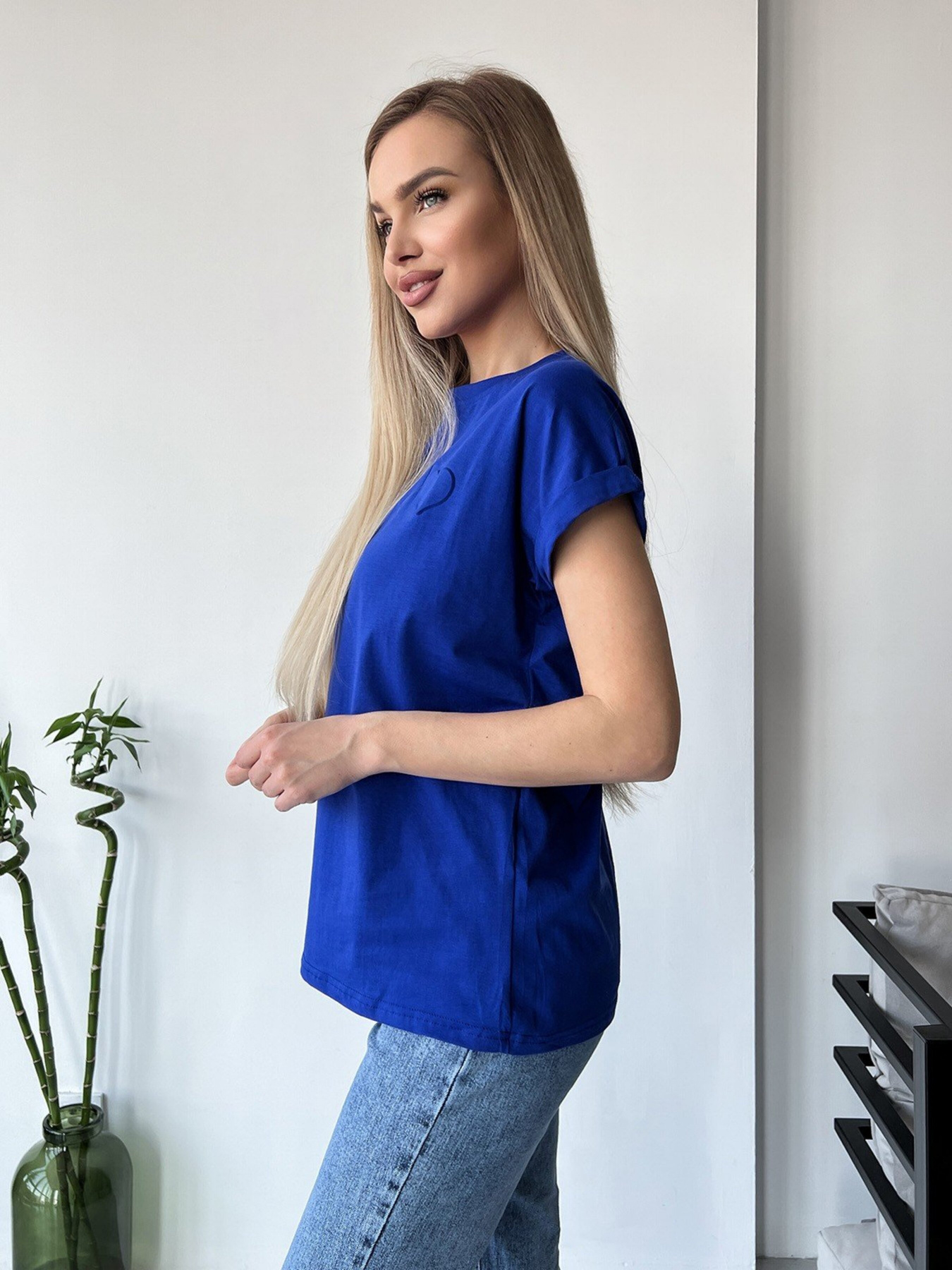 Футболка ISSA Plus модель WN20-457_blue Фото