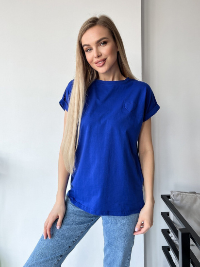 Футболка ISSA Plus модель WN20-457_blue - фото