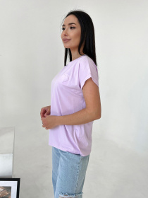 Футболка ISSA Plus модель WN20-457_lilac Фото