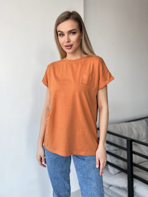 Футболка ISSA Plus модель WN20-457_terracotta Фото