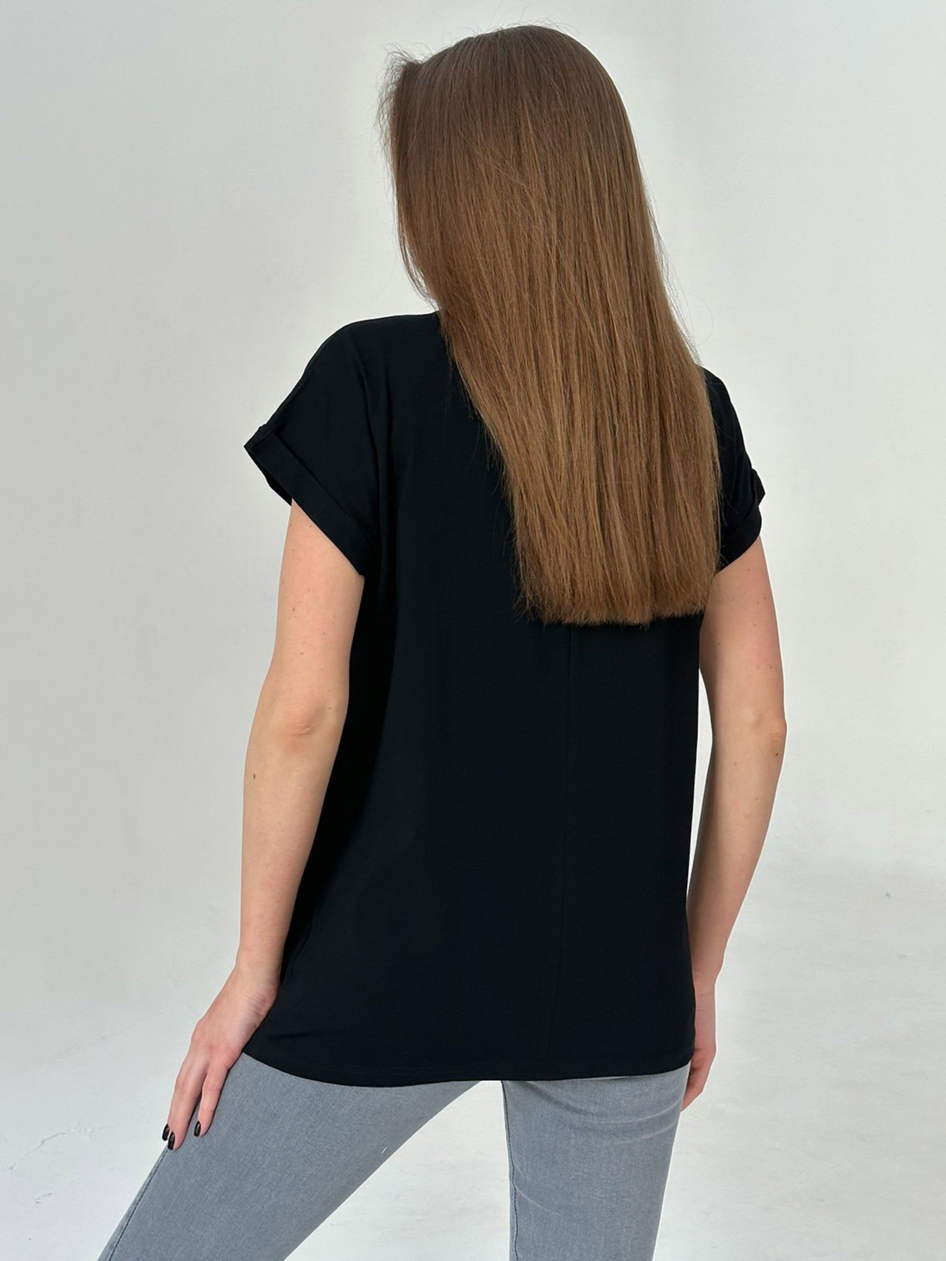 Футболка ISSA Plus модель WN20-457_black Фото