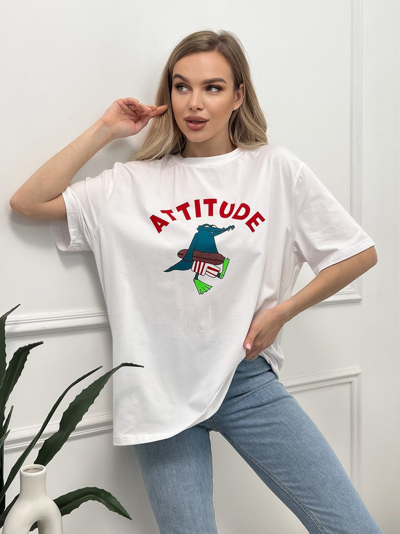 Футболка ISSA Plus модель WN20-458_white Фото