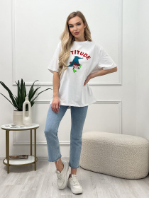 Футболка ISSA Plus модель WN20-458_white Фото