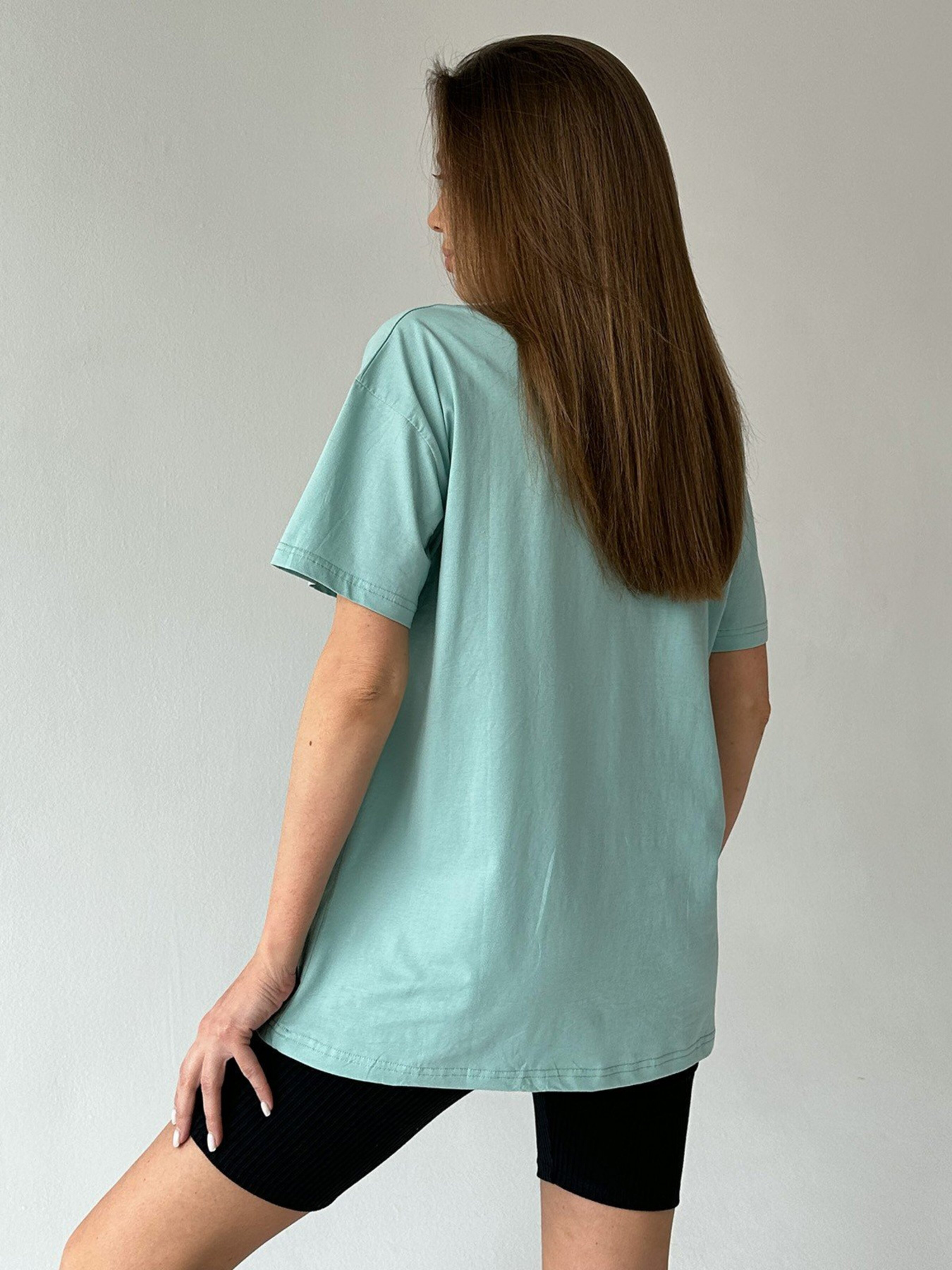 Футболка ISSA Plus модель WN20-458_turquoise Фото