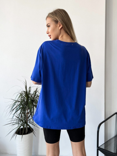 Футболка ISSA Plus модель WN20-458_blue — фото 3 - INTERTOP
