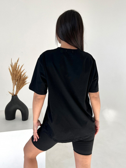 Футболка ISSA Plus модель WN20-458_black — фото 3 - INTERTOP