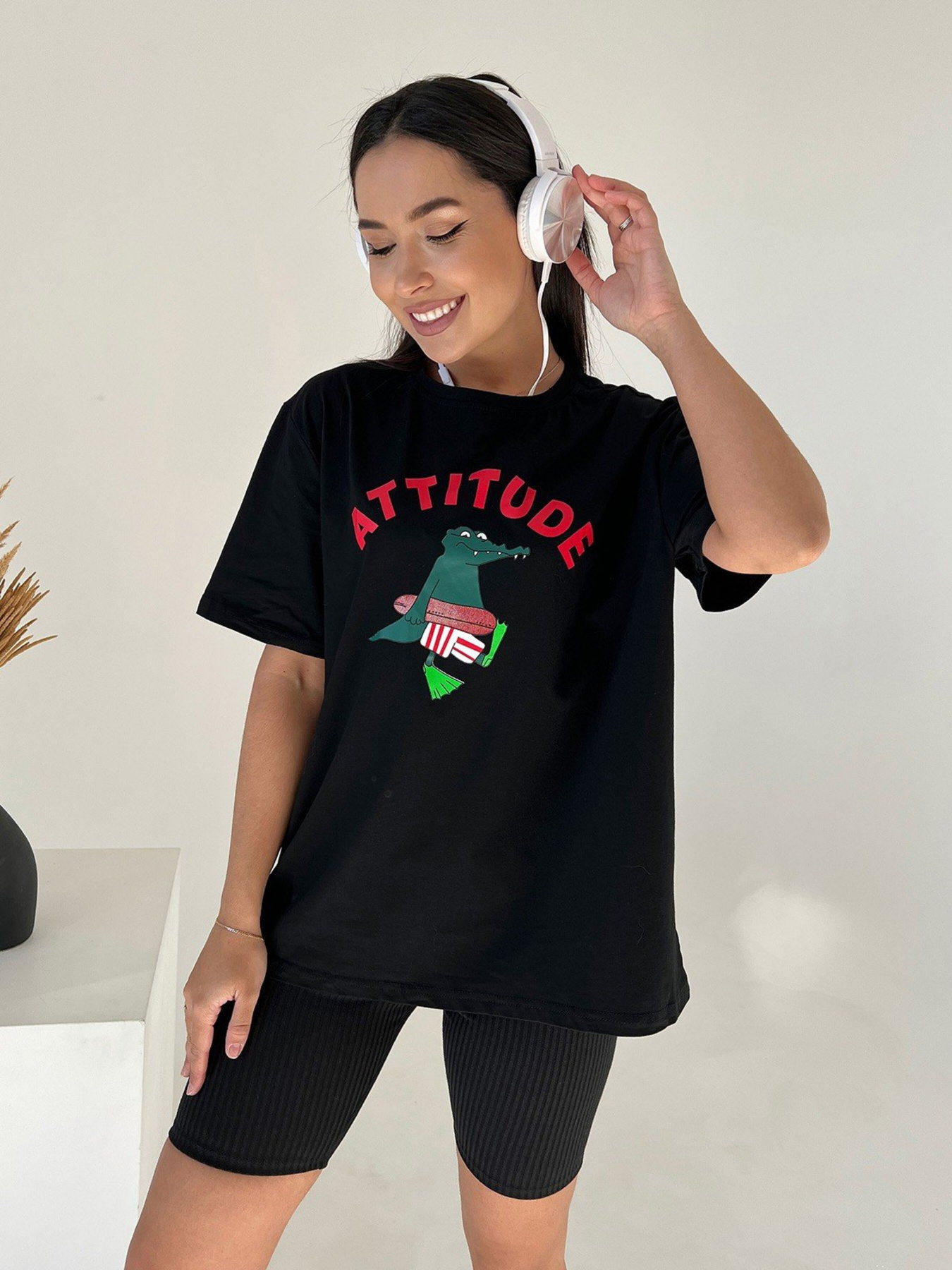 Футболка ISSA Plus модель WN20-458_black Футболка ISSA Plus модель WN20-458_black Фото