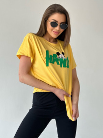 Футболка ISSA Plus модель WN20-459_yellow Футболка ISSA Plus модель WN20-459_yellow Фото