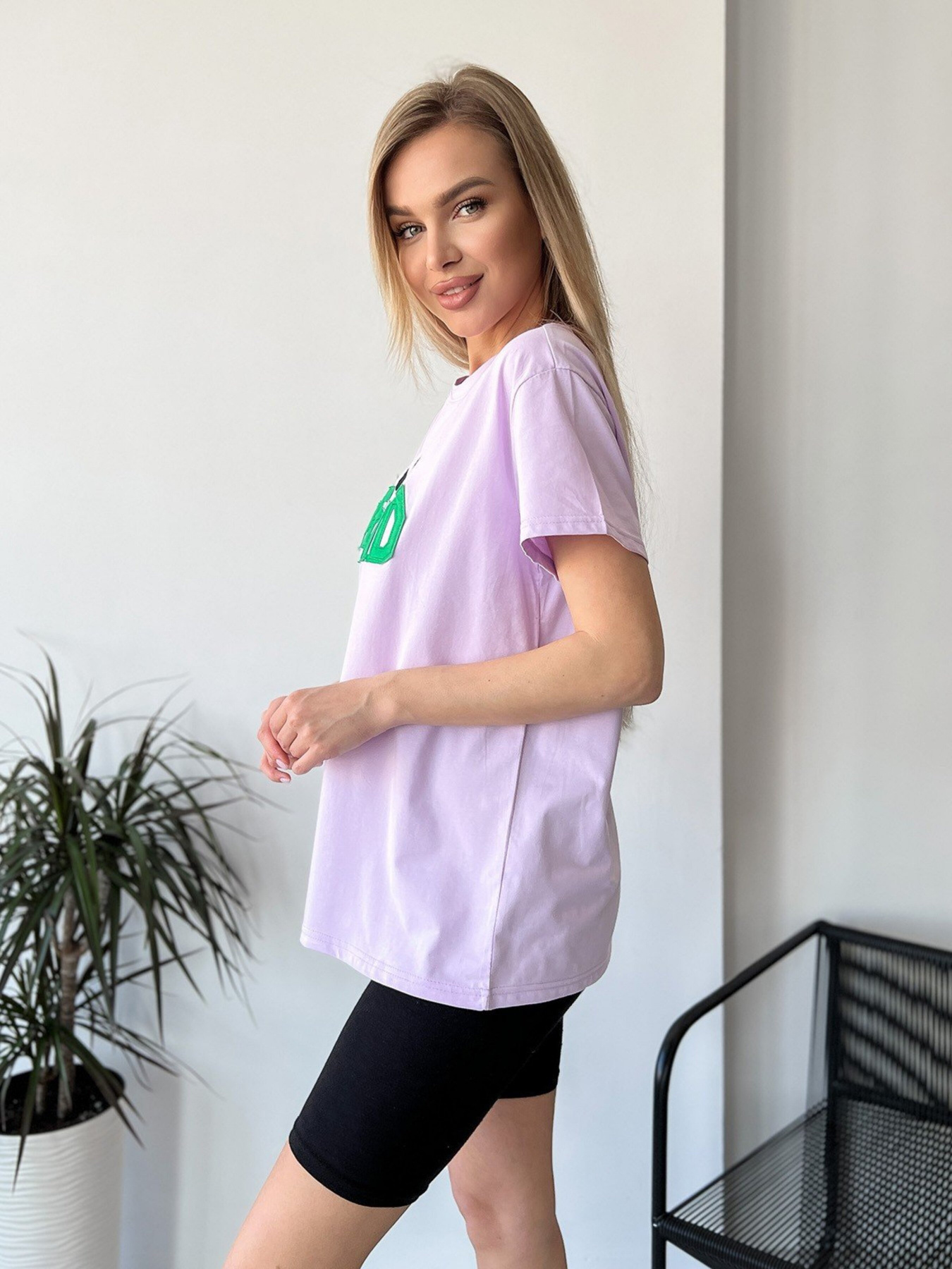 Футболка ISSA Plus модель WN20-459_lilac Фото