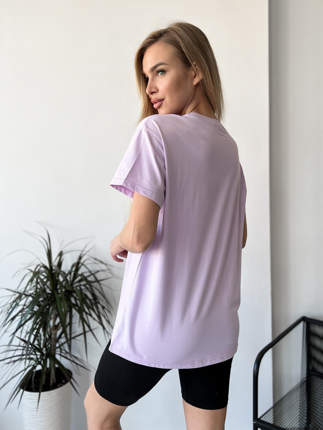 Футболка ISSA Plus модель WN20-459_lilac Фото