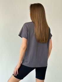 Футболка ISSA Plus модель WN20-459_darkgray Фото