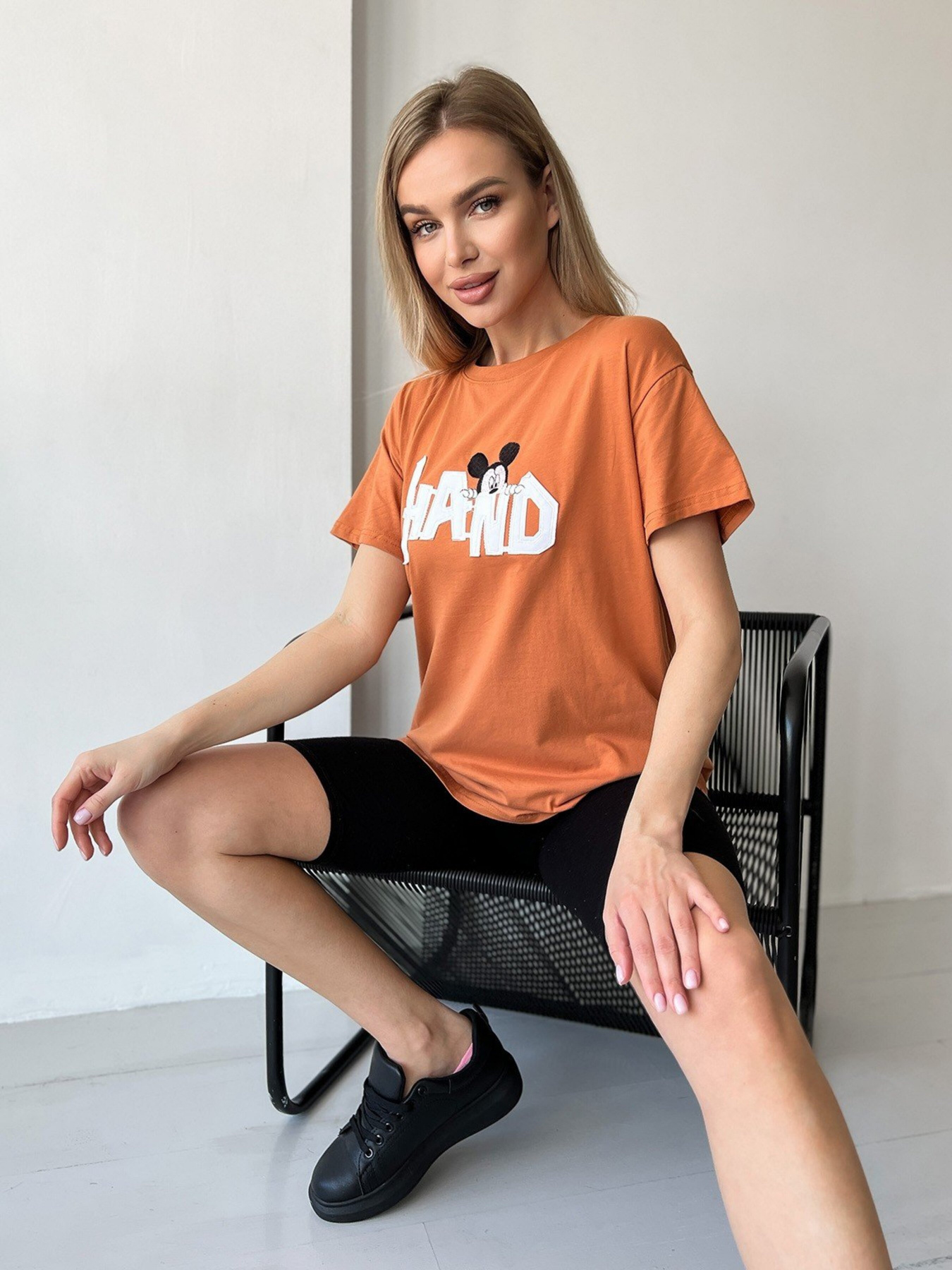 Футболка ISSA Plus модель WN20-459_terracotta Фото