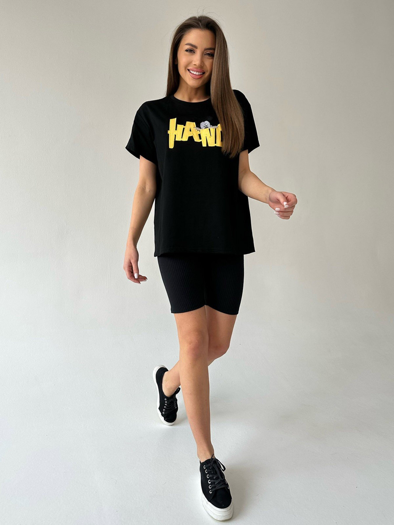 Футболка ISSA Plus модель WN20-459_black Фото