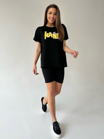 Футболка ISSA Plus модель WN20-459_black Футболка ISSA Plus модель WN20-459_black Фото