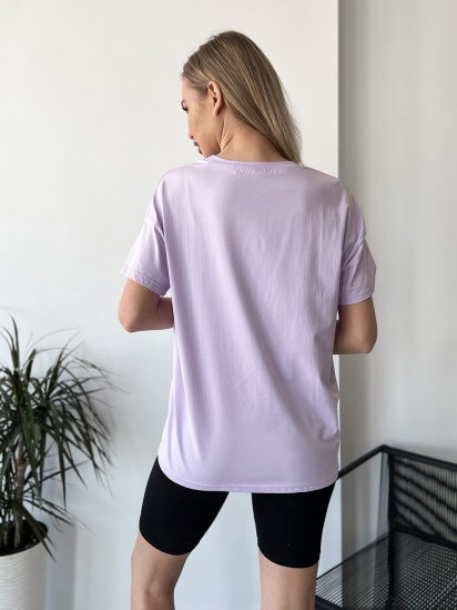 Футболка ISSA Plus модель WN20-460_lilac — фото 3 - INTERTOP