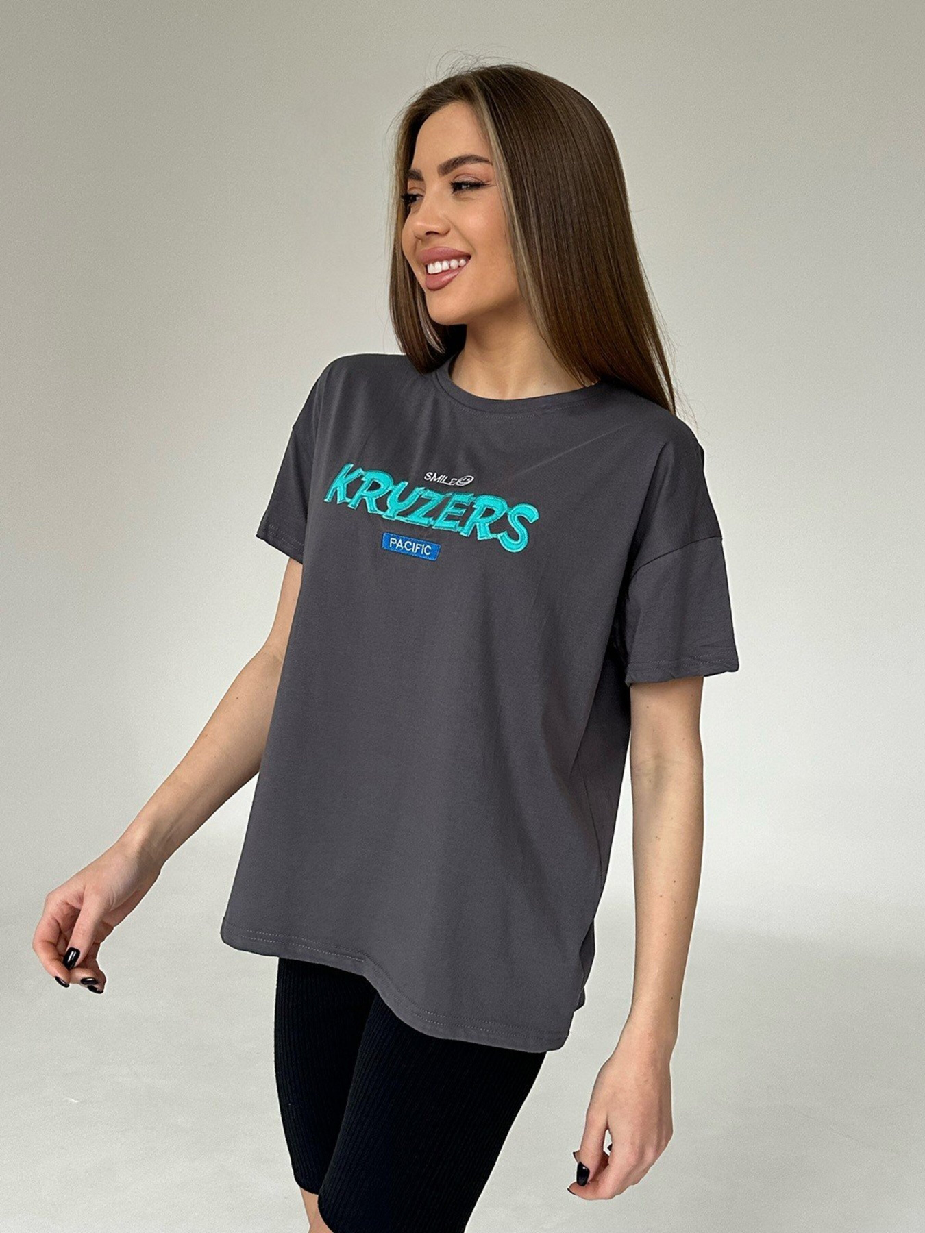 Футболка ISSA Plus модель WN20-460_darkgray Футболка ISSA Plus модель WN20-460_darkgray Фото