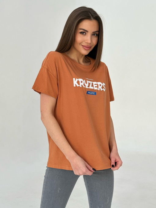 Футболка ISSA Plus модель WN20-460_terracotta Фото