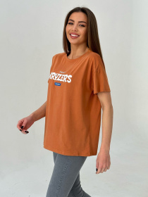 Футболка ISSA Plus модель WN20-460_terracotta Фото