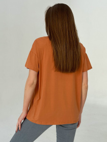 Футболка ISSA Plus модель WN20-460_terracotta Фото