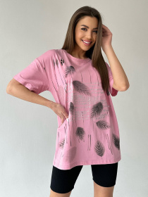 Футболка ISSA Plus модель WN20-465_pink Фото