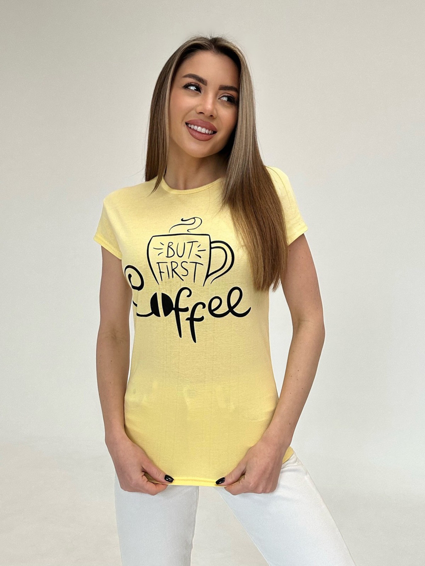 Футболка ISSA Plus модель WN20-480_yellow Футболка ISSA Plus модель WN20-480_yellow Фото