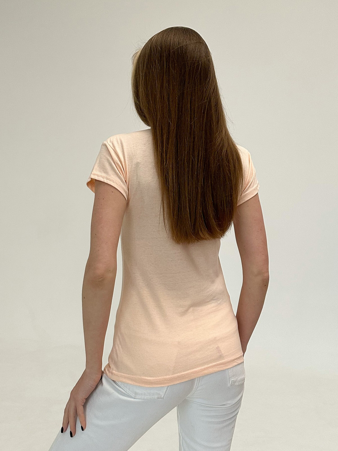 Футболка ISSA Plus модель WN20-481_peach Фото