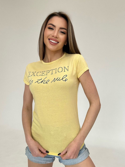 Футболка ISSA Plus модель WN20-483_yellow - фото