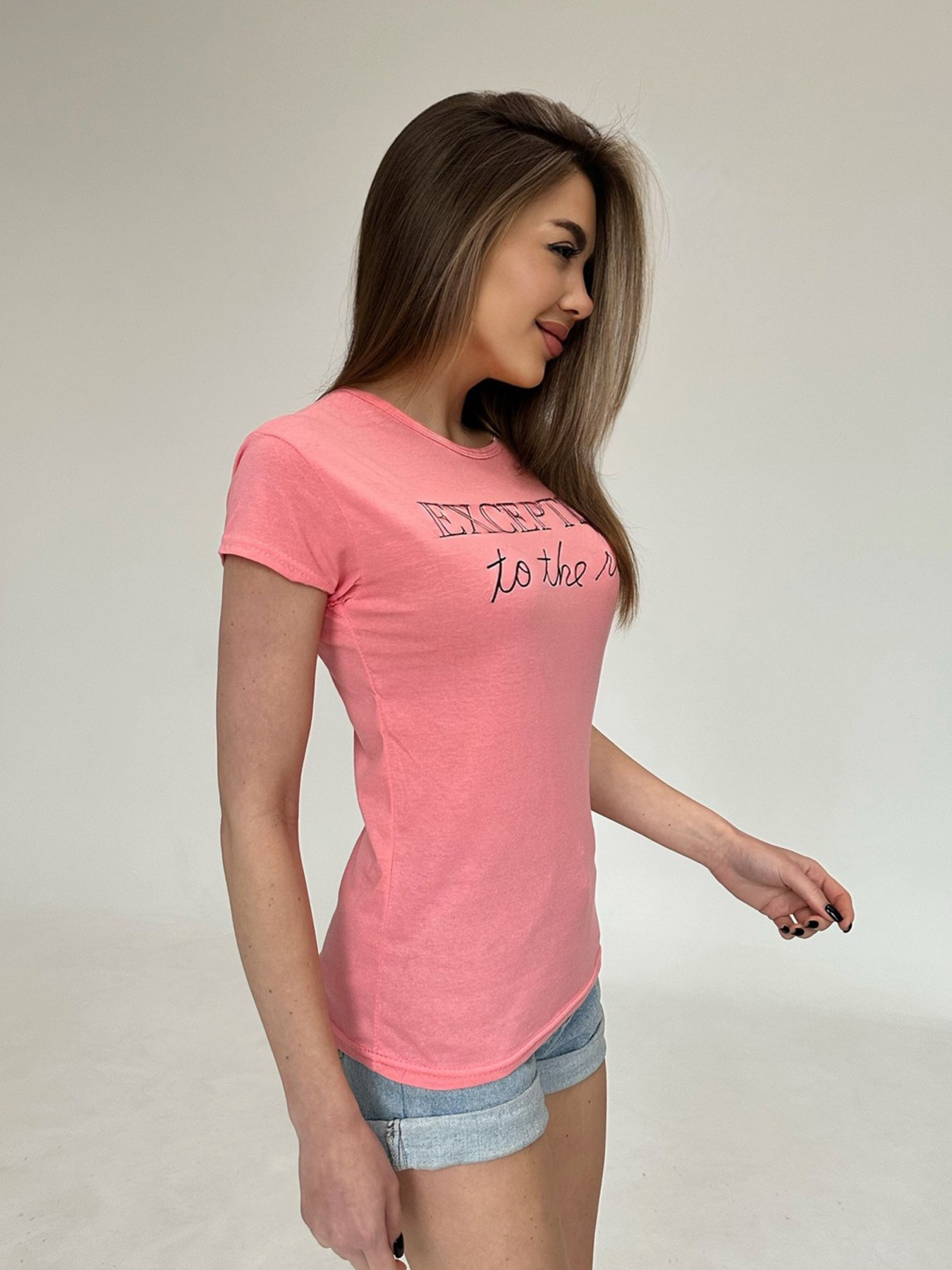 Футболка ISSA Plus модель WN20-483_coral Фото