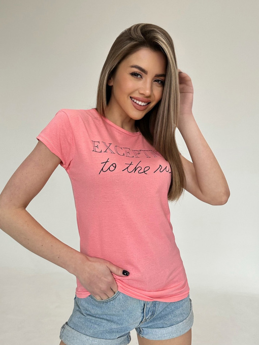 Футболка ISSA Plus модель WN20-483_coral Фото