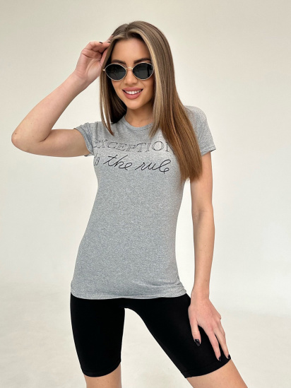 Футболка ISSA Plus модель WN20-483_grey - фото