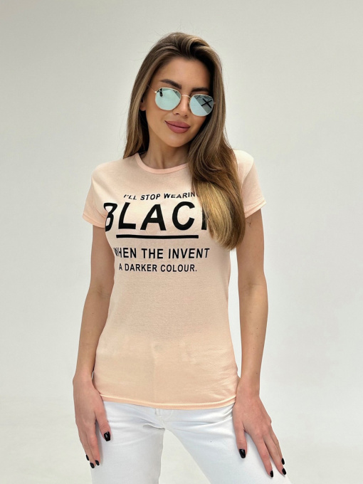 Футболка ISSA Plus модель WN20-484_peach Фото