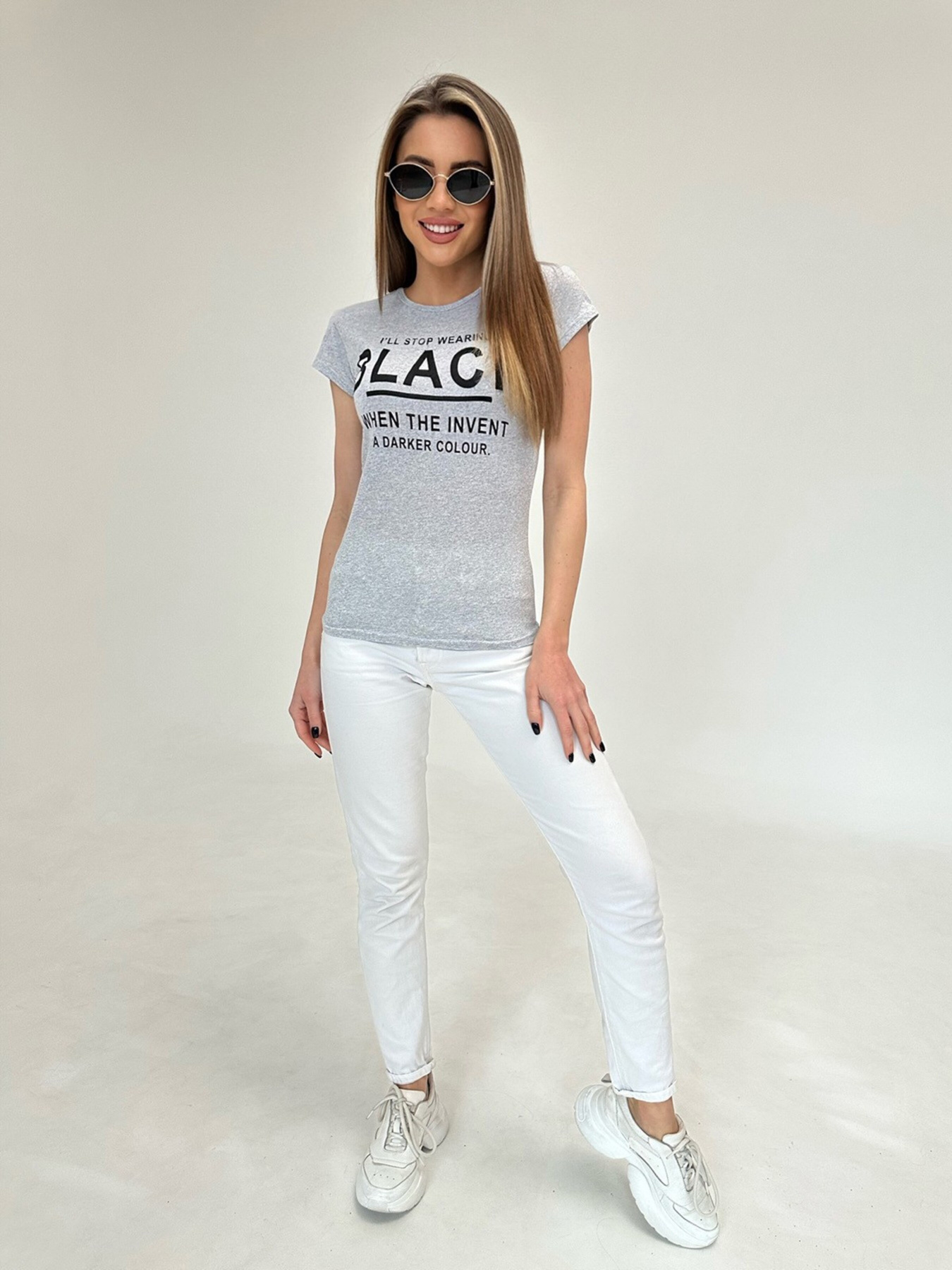 Футболка ISSA Plus модель WN20-484_grey Фото