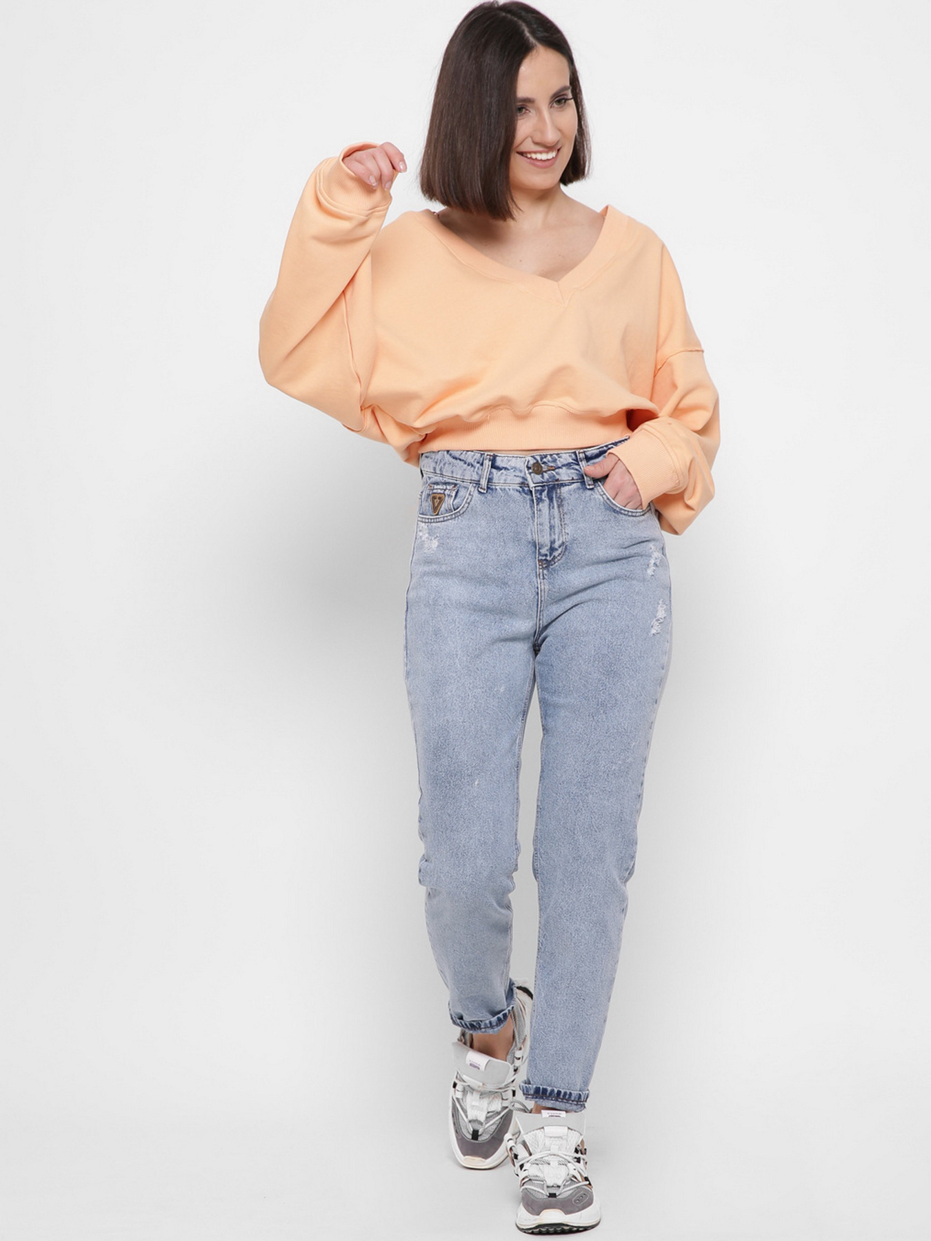 Джинси мом CARICA модель 3187111 Фото