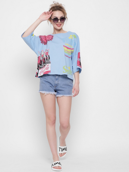 Джинсовые шорты CARICA модель 318452 Фото