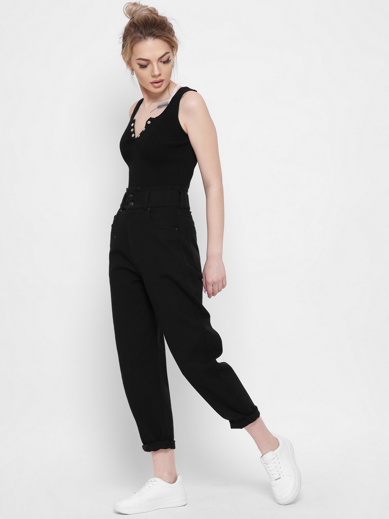 Джинсы мом CARICA модель 318888 Фото