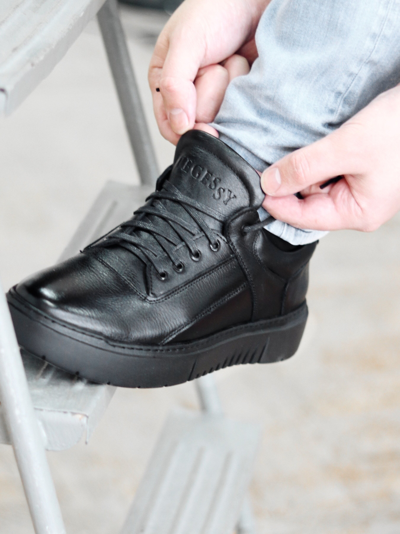 Кеды низкие Legessy модель 030_BLACK_B Фото