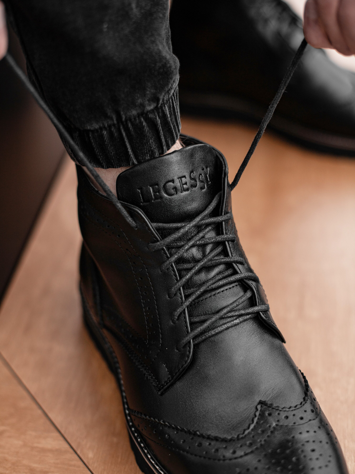 Ботинки Legessy модель CHESTER_BLACK_B Фото