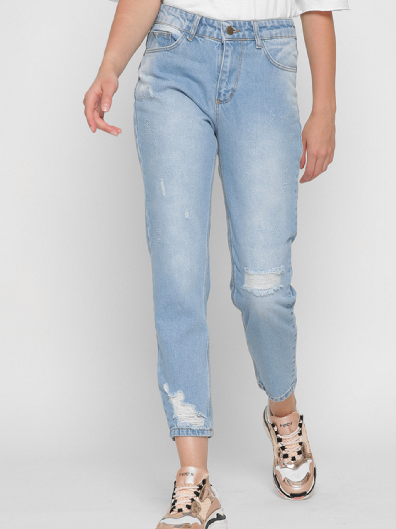 Джинсы мом CARICA модель 3201911 Фото