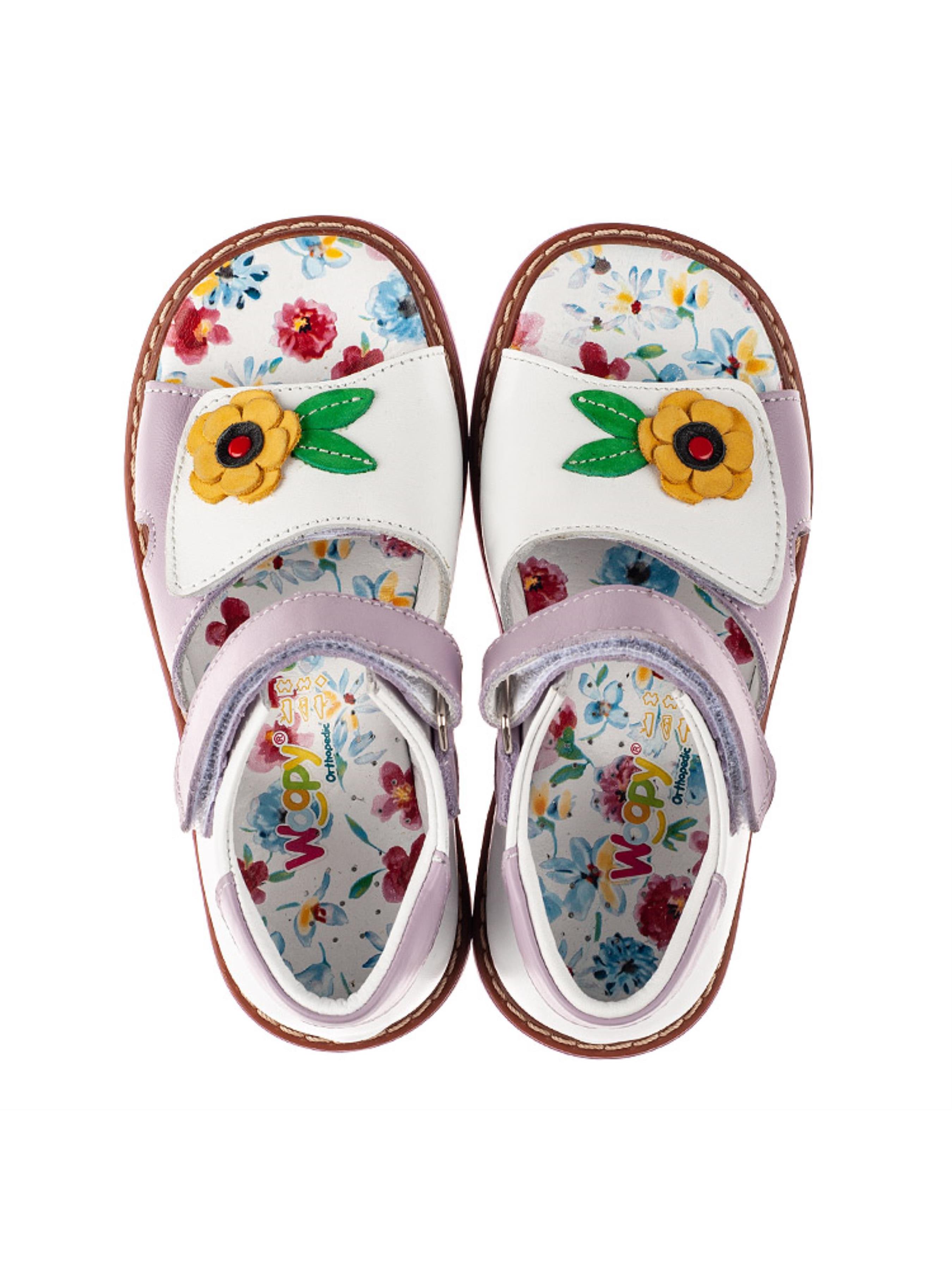 Шкіряні Дитячі Сандалії Woopy  (p8175) колір мультиколор