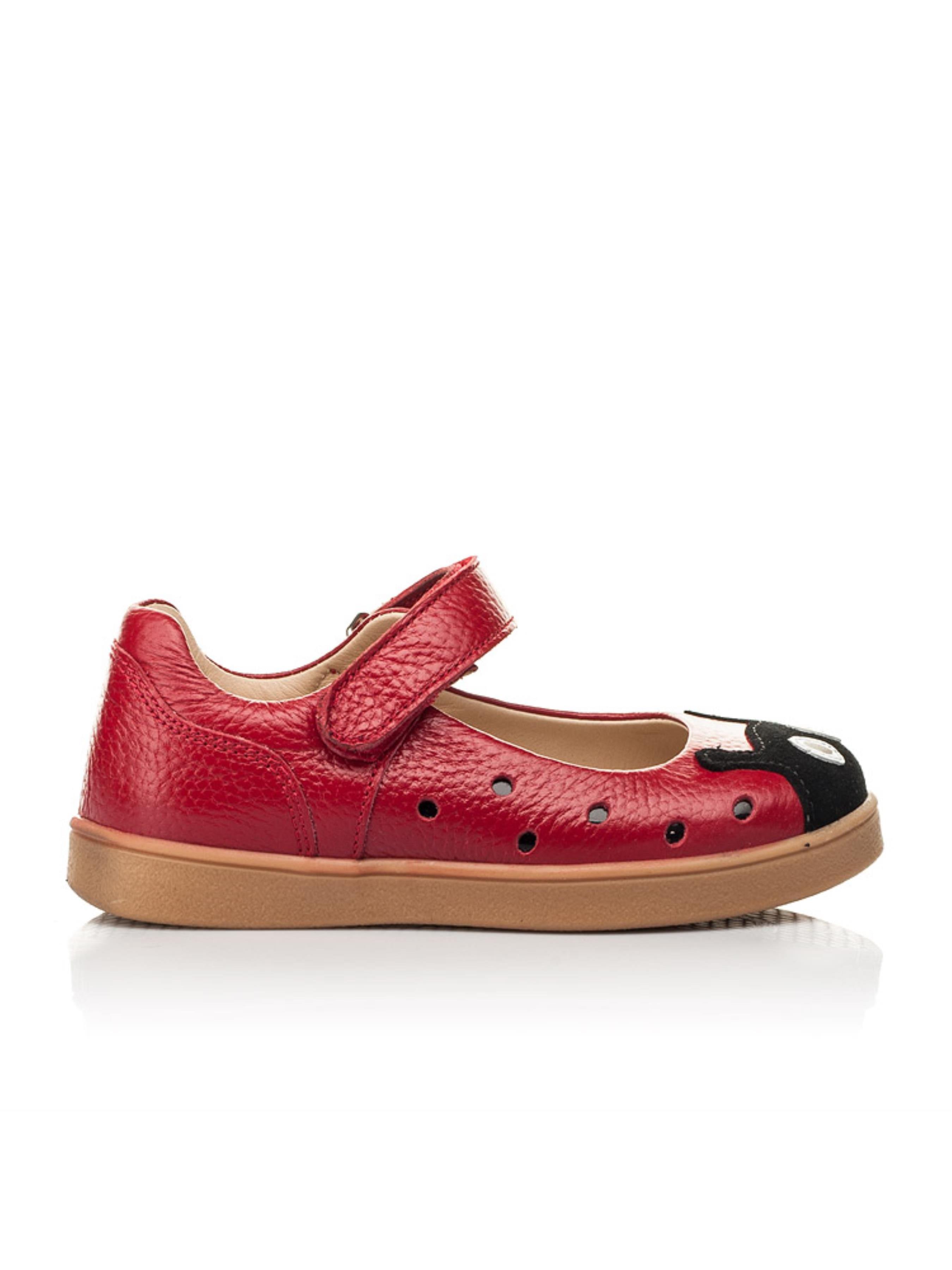 Шкіряні Дитячі Балетки Woopy  (p8209) колір червоний