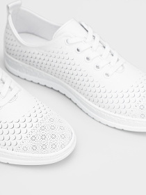 Кеди низькі It-girl модель 208-01-01-01white Фото