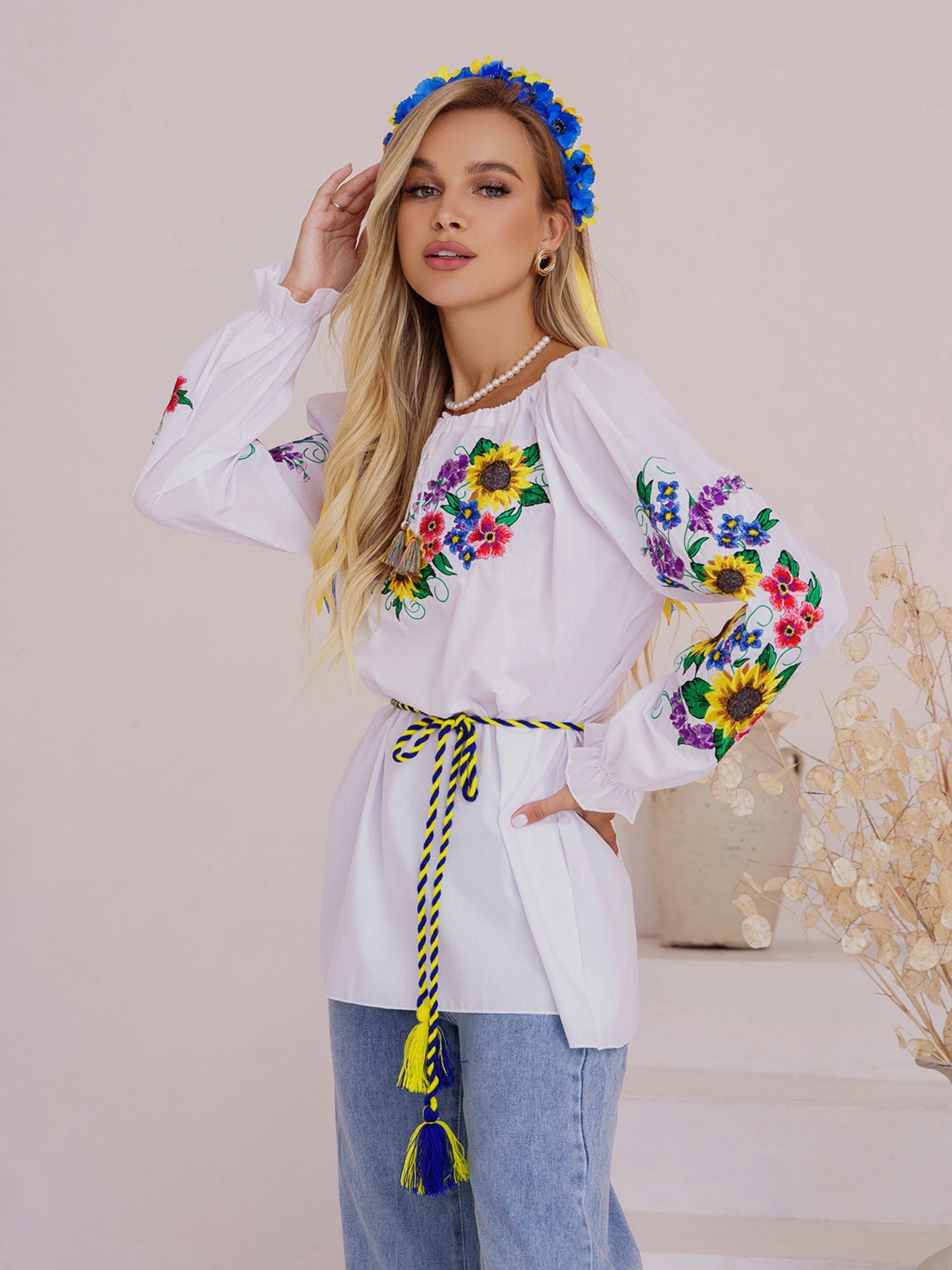 Вишита сорочка ISSA Plus модель WN20-305_белый Фото