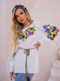 Вишита сорочка ISSA Plus модель WN20-305_белый Фото