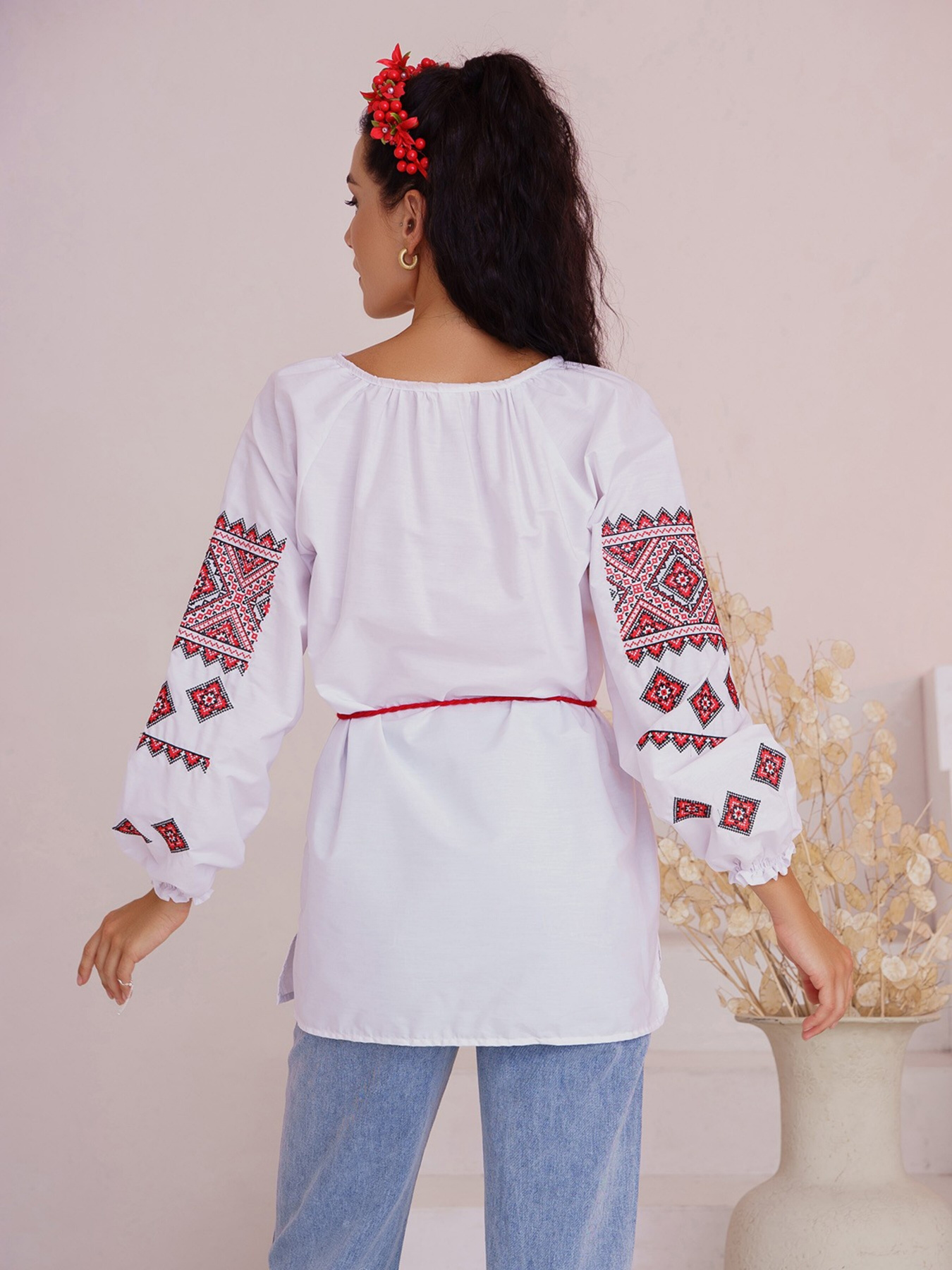 Вишита сорочка ISSA Plus модель WN20-307_white Фото