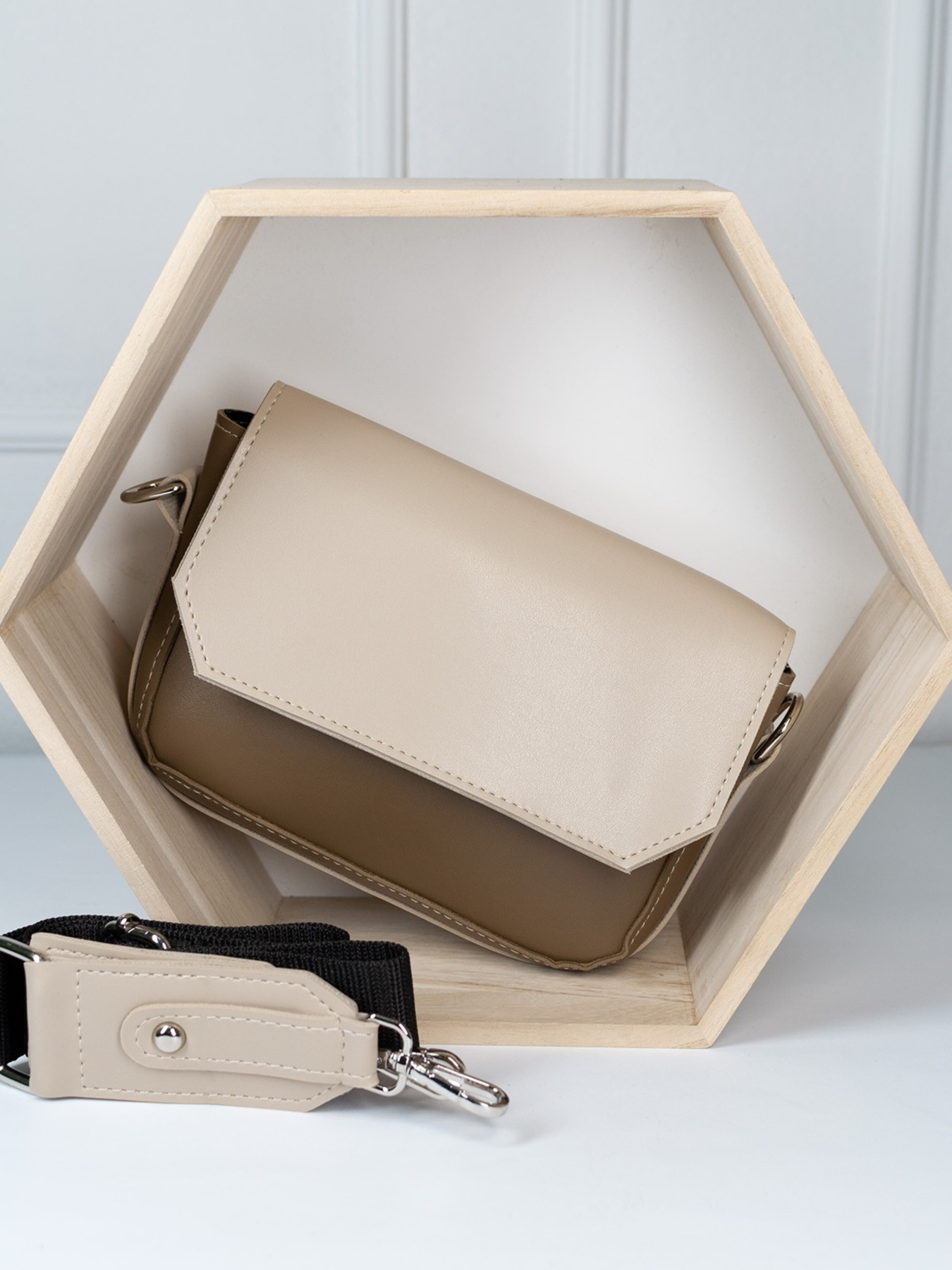 Кросс-боди ISSA Plus модель SU3-138_brownbeige Фото