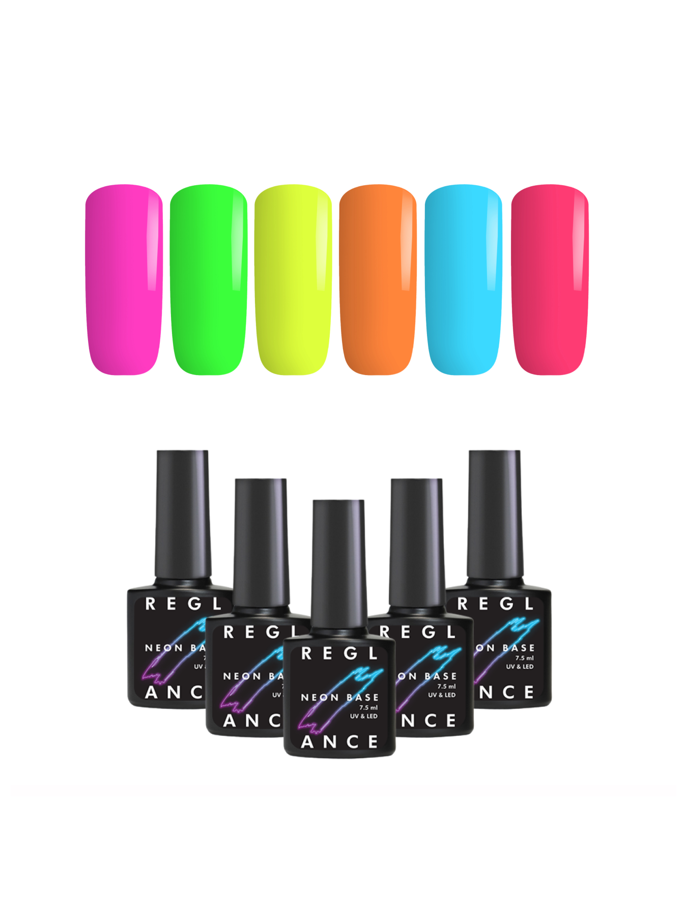Набір неонових баз 6 штук Reglance модель 30091 Фото