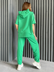 Повседневный костюм ISSA Plus модель 13950_green Фото