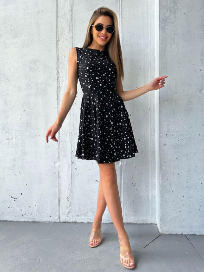 Сукня міні ISSA Plus модель 13959_black - фото
