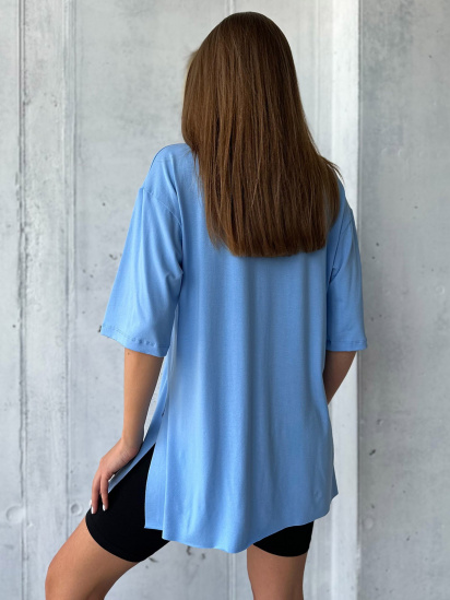 Футболка ISSA Plus модель 13978_blue — фото 3 - INTERTOP